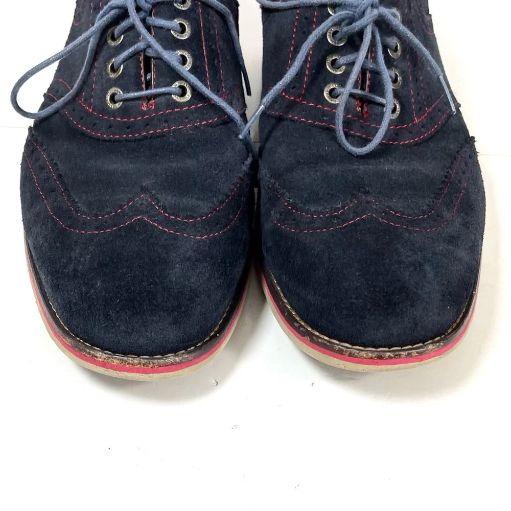 Johnston & Murphy Wingtip Oxfords Men's Size‎ 10M Blue Suede